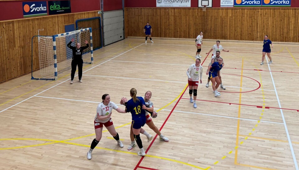 Fra lørdagens kamp mot Strindheim 2