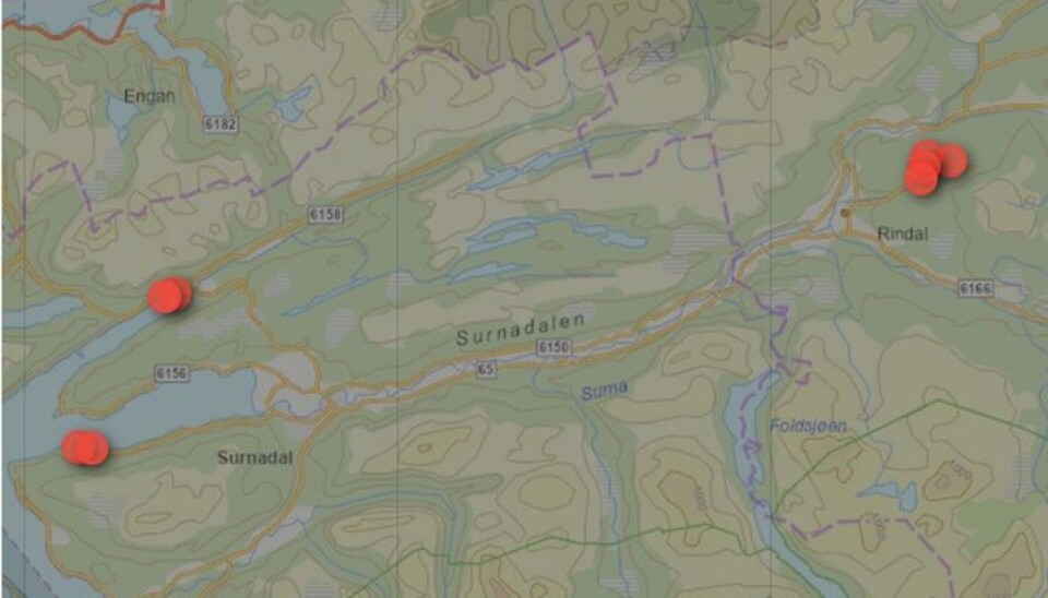 Oppdatert status mandag 6. oktober kl 11:05 - 105 abonnenter uten strøm