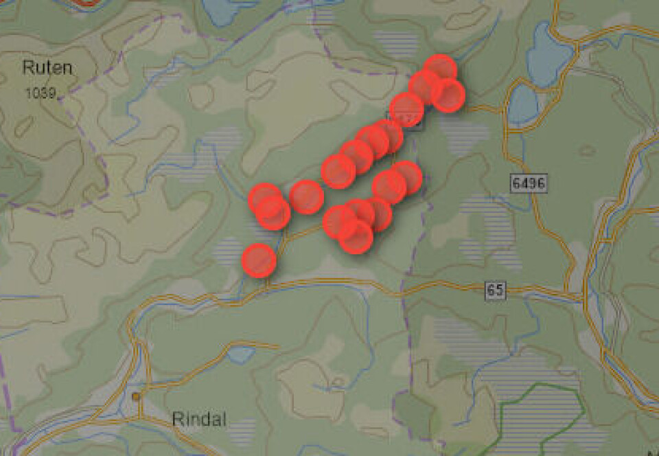 Strømbrudd i deler av Rindal fredag kveld