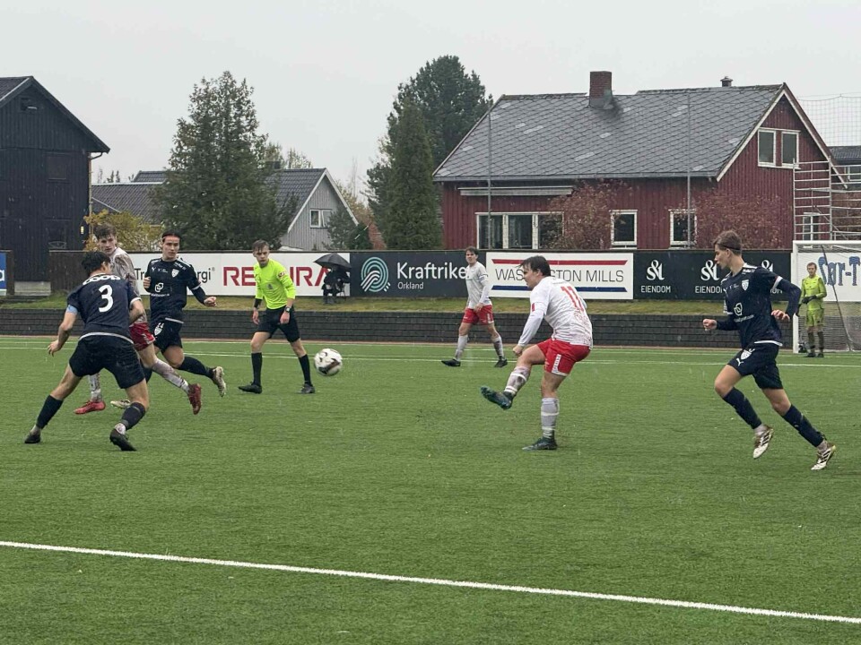 Daniel Hagen Eide ble eneste målscorer for Rindal IL i lørdagens kamp