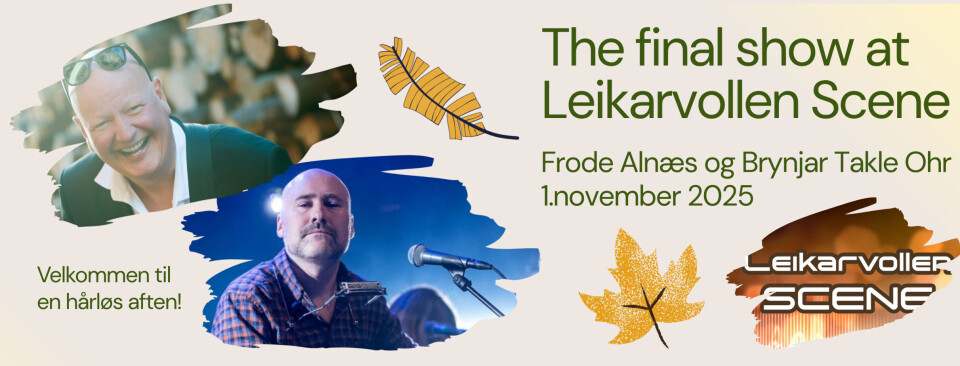 Kun 1 uke igjen! Sikre deg billetter til den aller siste konserten på Leikarvollen!