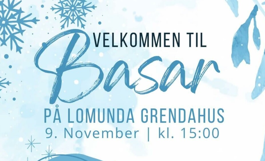 Basar på Lomunda grendahus