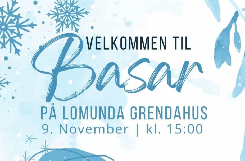 Basar på Lomunda grendahus