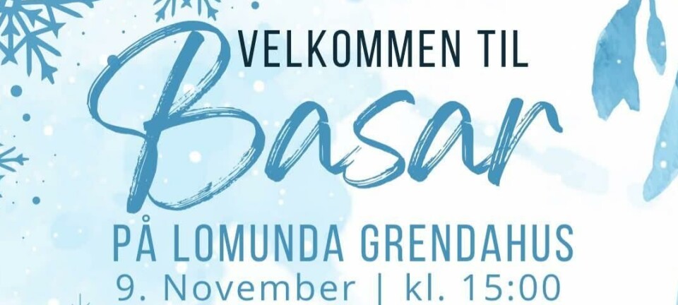 Basar på Lomunda grendahus