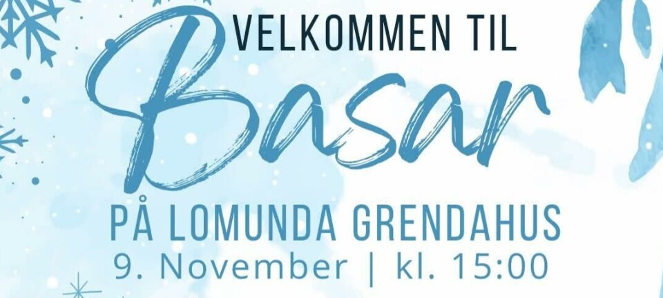 Basar på Lomunda grendahus