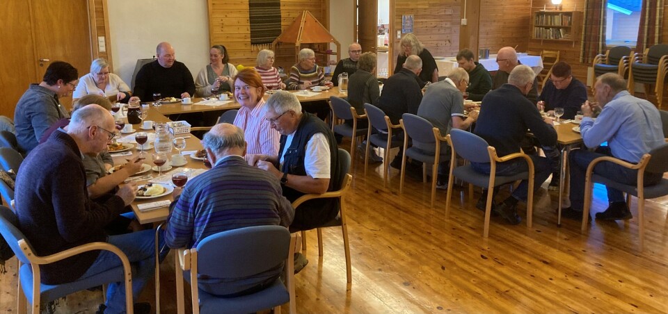 Rindal sokneråd arrangerte onsdag ettermiddag en middag for å takke alle de som bidrar med frivillig arbeid i kirka i Rindal