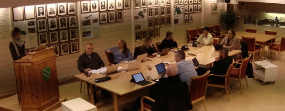 Tilrår å sette ned eit rådgjevande utval for Kleivafondet Flere personer som sitter rundt et stort bord, og ei dame som står på en talerstol og snakker til dem.