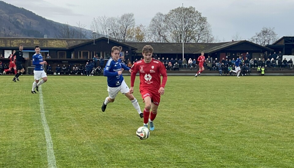 fotballspillere på bane