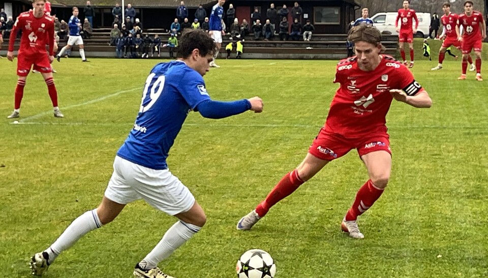 fotballspillere på bane