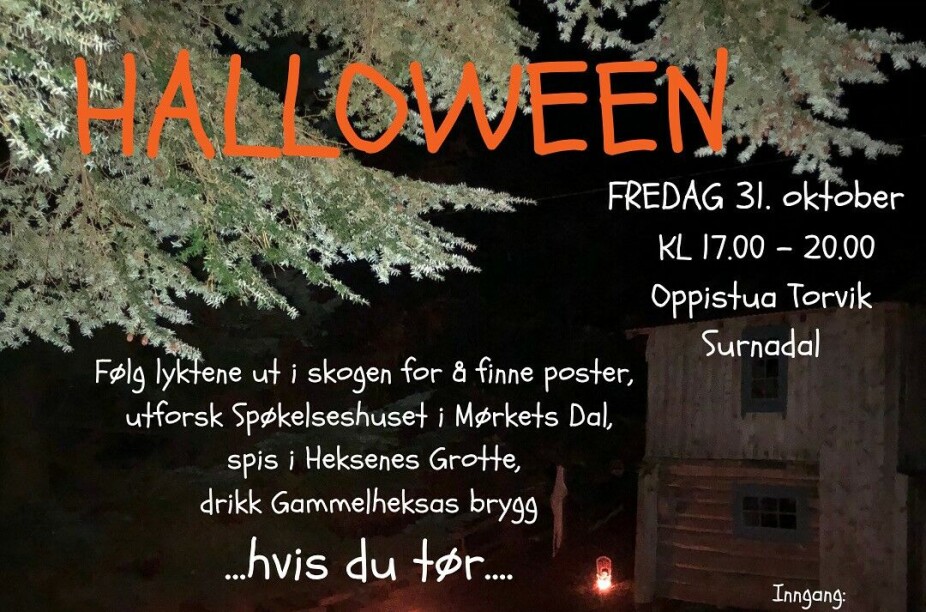 Halloween Opp&ut på fredag