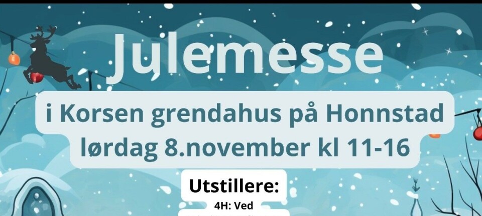 Julemesse i Korsen grendahus 8. november