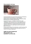 Plakat for pårørendekafé med rosa kaffekopp og informasjonstekst.