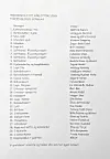 Papirark med liste over gevinster og vinnere i et vårlotteri 2026.