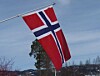 Et norsk flagg.