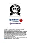 Jubileumsplakat for Bæverfjord IL med 100-årslogo og logoer fra SpareBank 1 Nordmøre og Brannkassen.