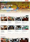 HalloSurnadals nettside med høstbanner og kort med lokale nyhetssaker.